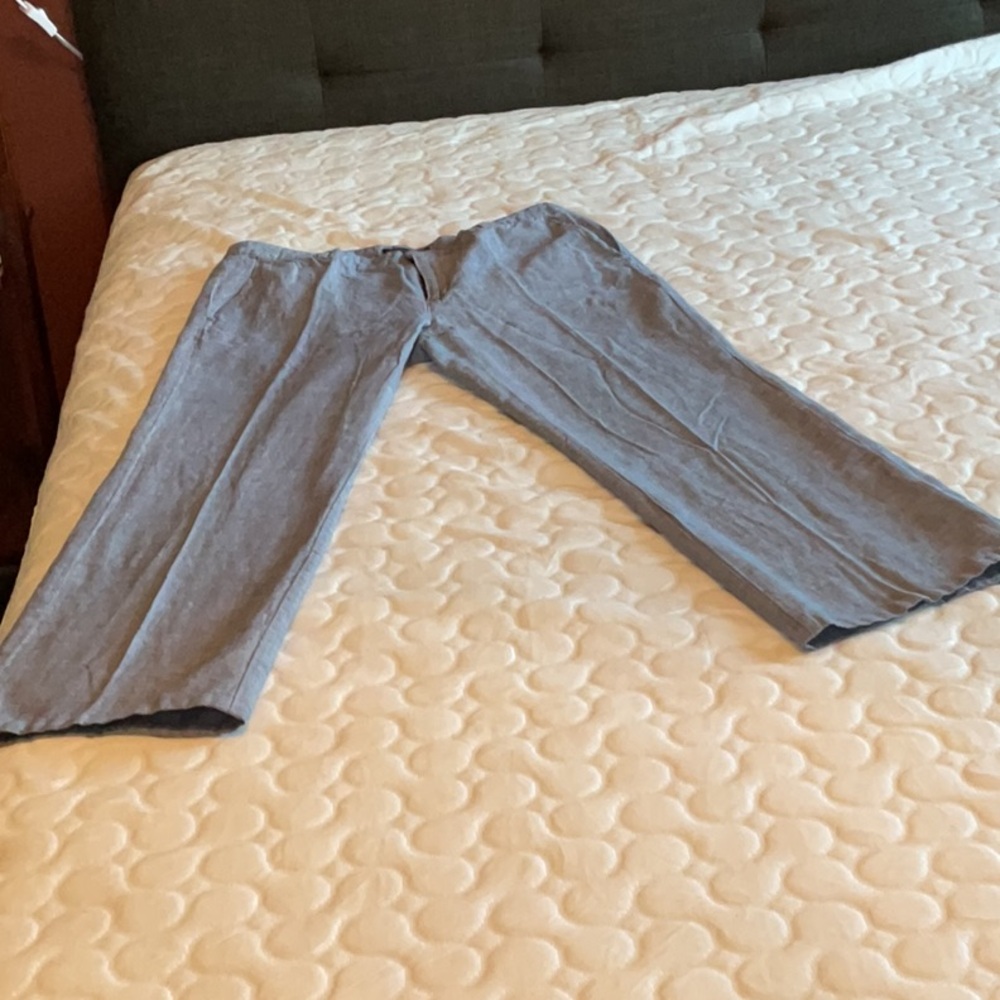Banana Republic Martin Fit Linen Blend Trousers